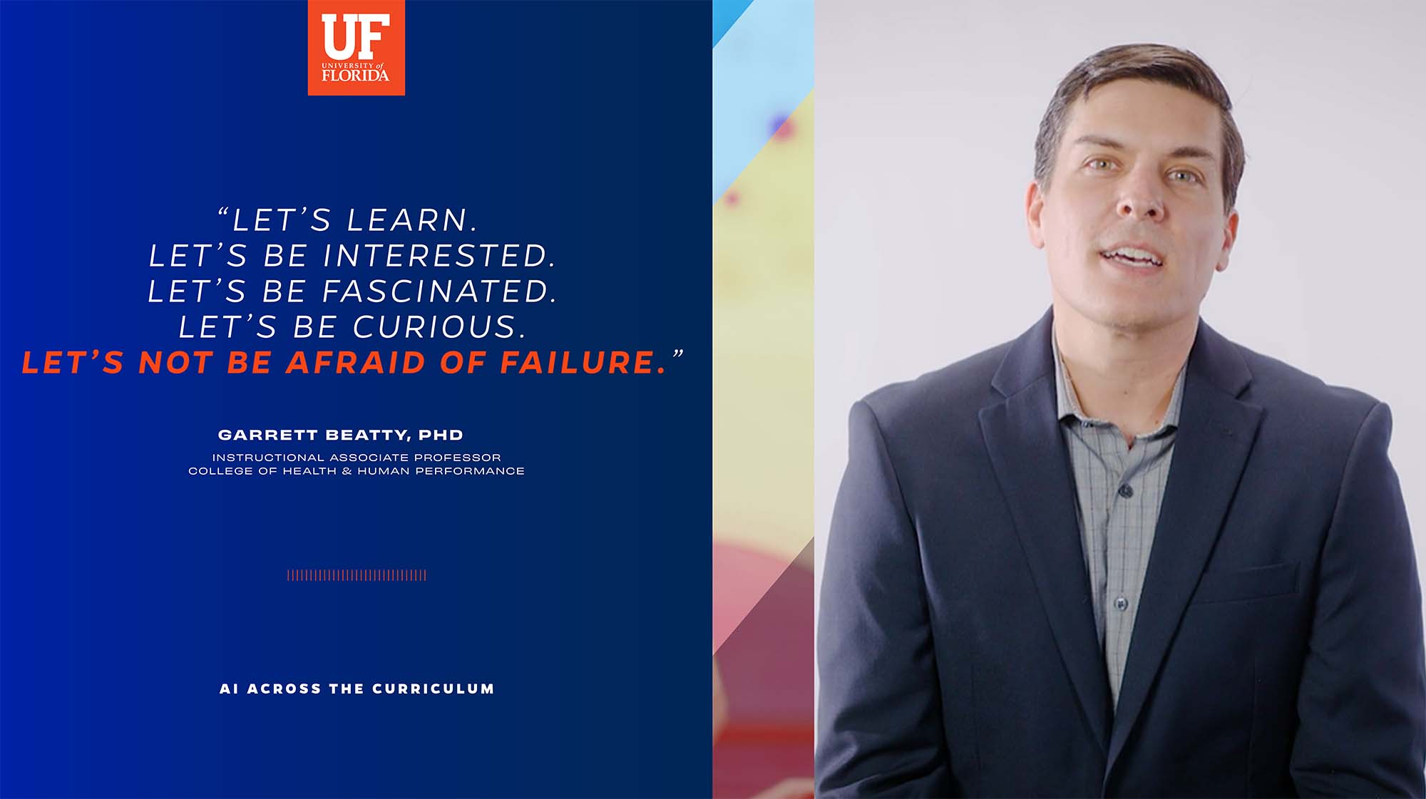 Dr. Garrett Beatty, Instructional Associate Professor, quoted as saying 