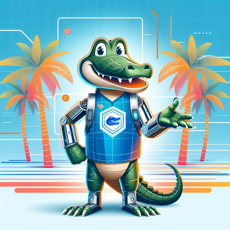 Alligator Mascot generated by AI