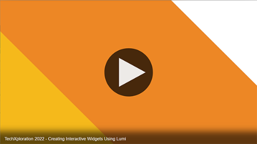 A play button for a video titled 